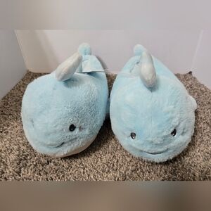 Blue Whale Slippers Kids, Size Small 13-1, New With Tags Cat & Jack Brand